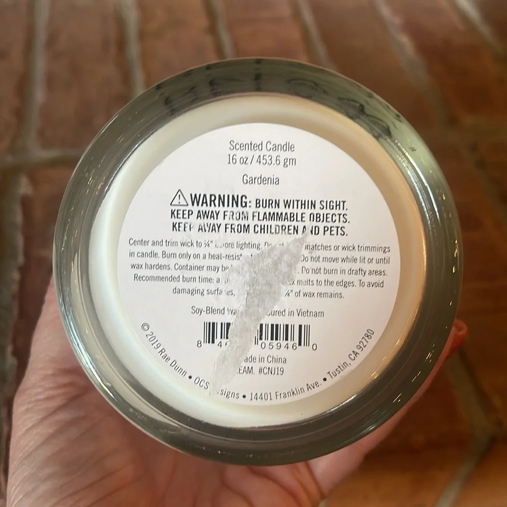 NEW Rae Dunn DREAM Gardenia Scented Candle